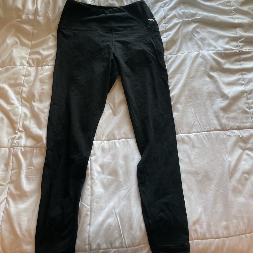 PINK VS yoga leggings with ladder back